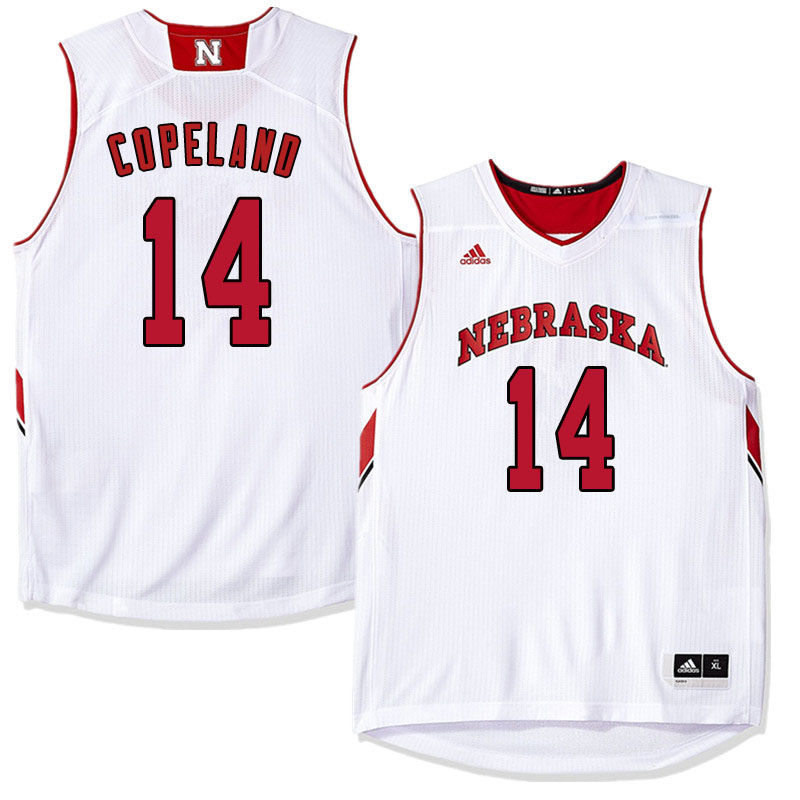 Men Nebraska Cornhuskers #14 Isaac Copeland College Basketball Jersyes Sale-White